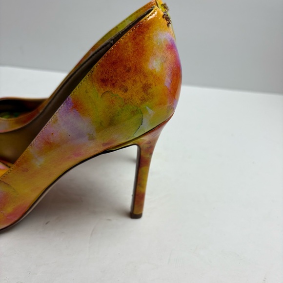 Sam Edelman Hazel Heels Stiletto Pumps Shoes Lemon Zest Floral Women’s size 7.5 - Picture 2 of 13